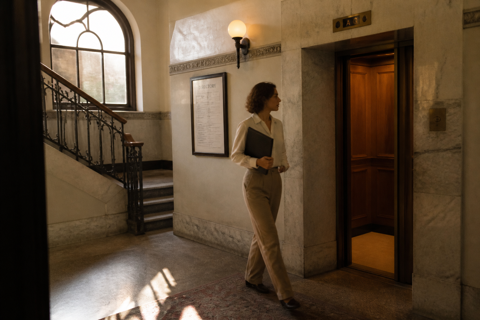 Lift lobby at Keong Saik
